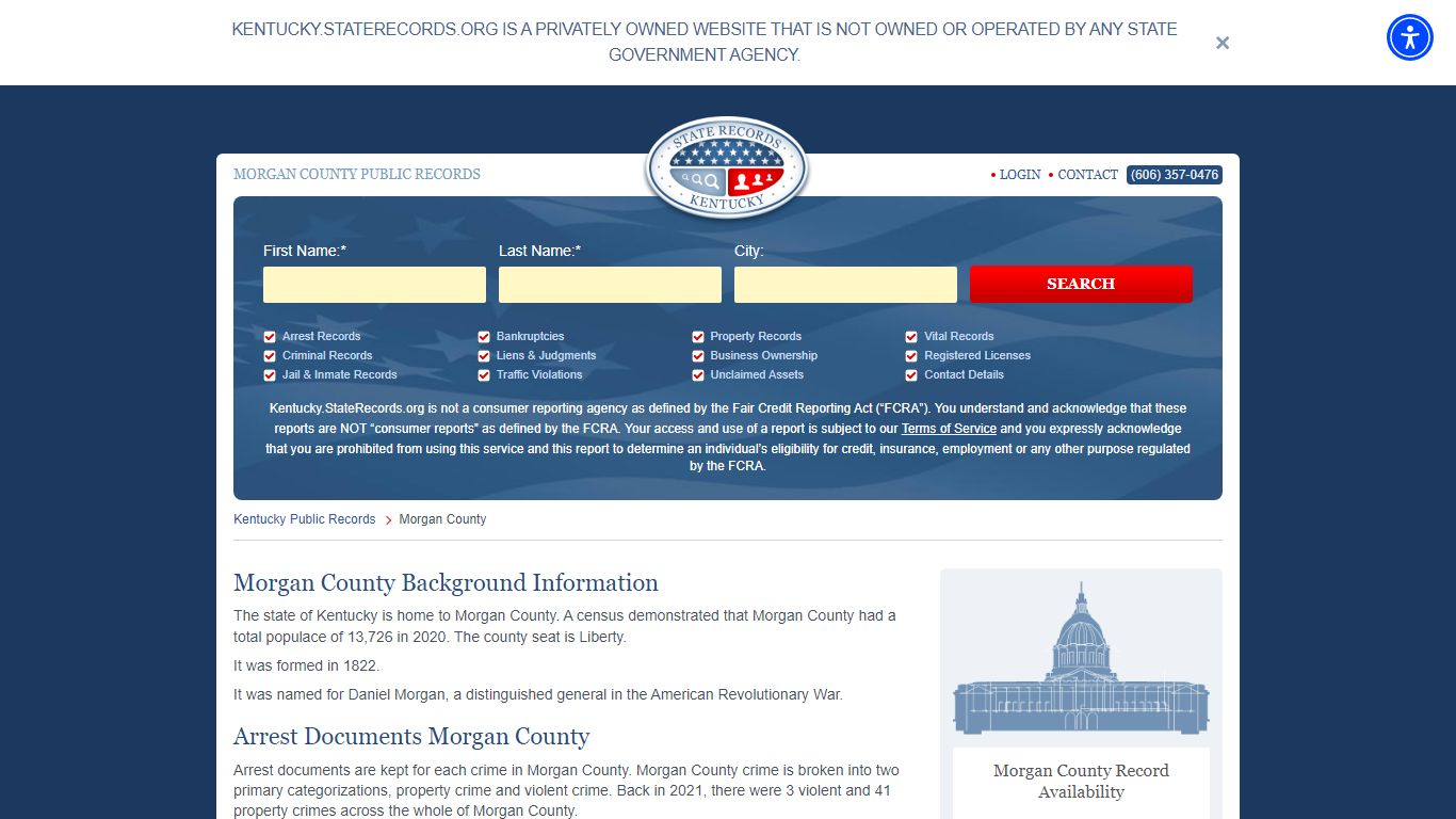 Morgan County Arrest, Court, and Public Records | StateRecords.org