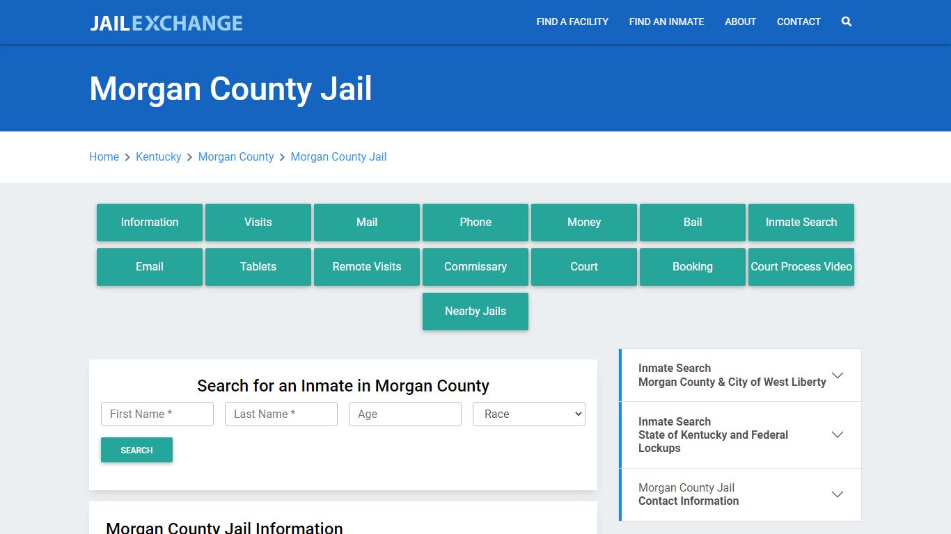 Morgan County Jail Roster Lookup, KY, Inmate Search